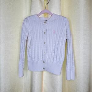 Ralph Lauren Polo Cream cotton cardigan size 3T
